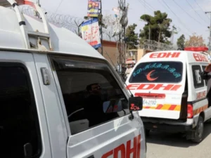 Security response following explosion and firing incident in Gulistan-e-Jauhar Karachi