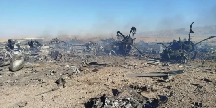 Illustration of coordinated Iranian drone swarm formation described by US F-15 pilot during debrief