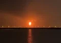 Emergency response teams at Ras Laffan gas facility following deadly explosion in Qatar.