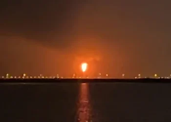 Emergency response teams at Ras Laffan gas facility following deadly explosion in Qatar.