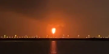 Emergency response teams at Ras Laffan gas facility following deadly explosion in Qatar.