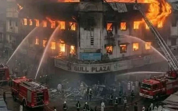 Court and police documents related to Gul Plaza fire case investigation and challan submission in Karachi.