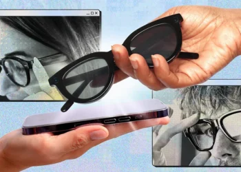 Smart glasses and wearable AI devices representing a future with reduced screen dependence.