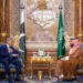 Phone call between Pakistan Prime Minister Shehbaz Sharif and Saudi Crown Prince Mohammed bin Salman discussing peace agreement and regional diplomacy.