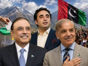 Political leaders reacting to GB election results in Gilgit Baltistan. PHOTO THE AZB