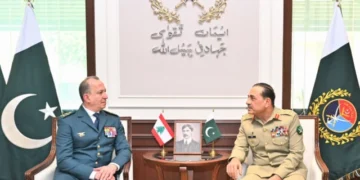 Asim Munir Discusses Defence Cooperation With Lebanon Army Chief
