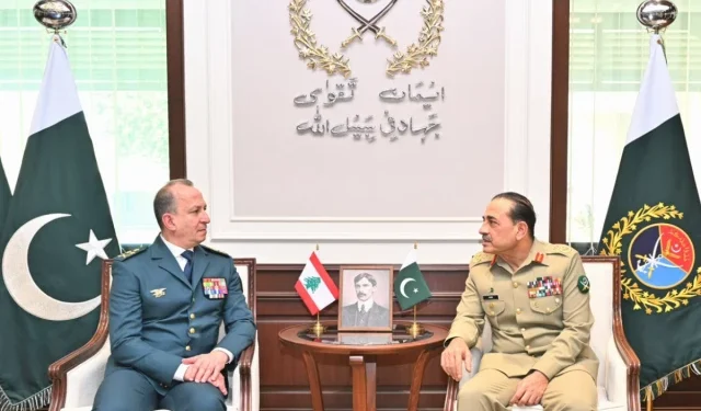 Asim Munir Discusses Defence Cooperation With Lebanon Army Chief