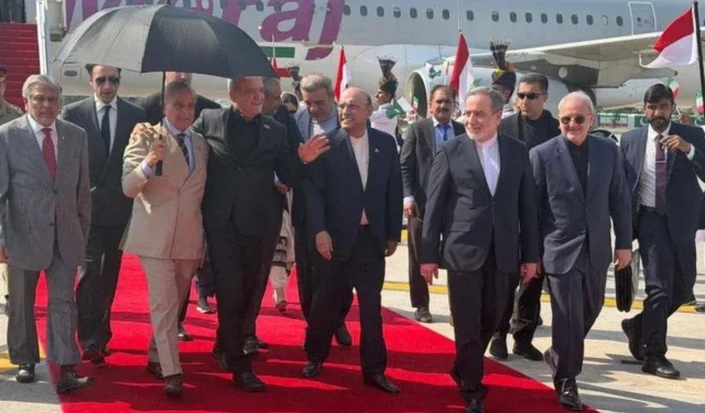 Iranian President Masoud Pezeshkian arrives in Islamabad for official talks amid heightened security arrangements