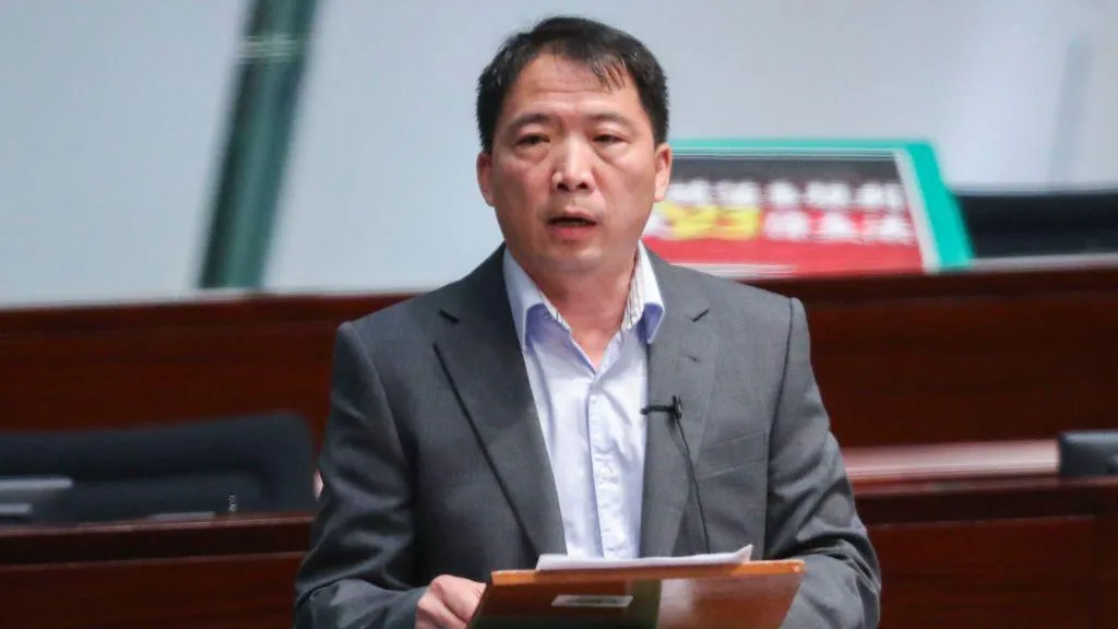 Wu Chi-wai, former Hong Kong pro-democracy leader, after receiving permission to stay in the United Kingdom for six months.