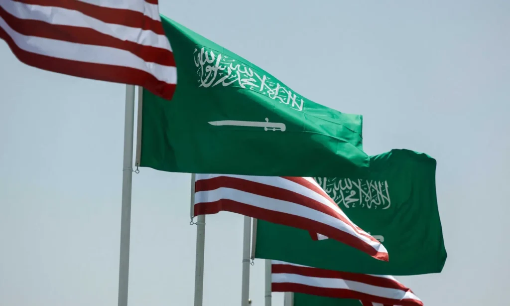 US Energy Secretary Chris Wright and Saudi Energy Minister Prince Abdulaziz bin Salman sign a civilian nuclear agreement.