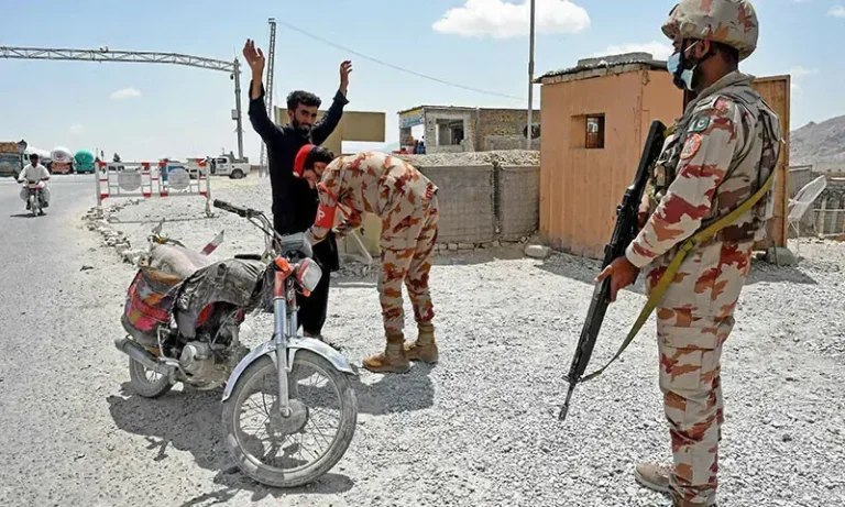Pakistan Army and Frontier Corps personnel conduct counterterrorism operations during Operation Shaban in Balochistan.
