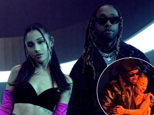 Ariana Grande performs with Ty Dolla $ign during the Eternal Sunshine Tour at Barclays Center in Brooklyn.