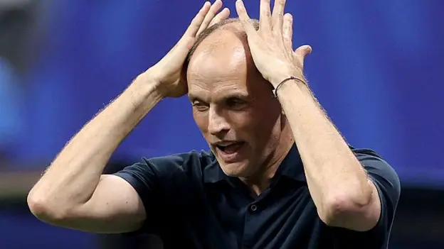 England manager Thomas Tuchel on the touchline during the FIFA World Cup semi-final against Argentina.