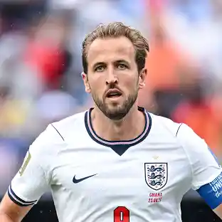 England captain Harry Kane looks disappointed following the World Cup semi-final loss to Argentina.