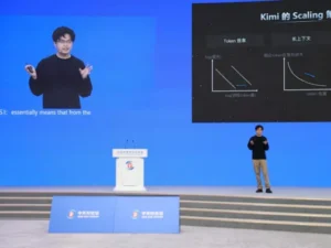 Moonshot's Kimi K3 artificial intelligence model unveiled with 2.8 trillion parameters.