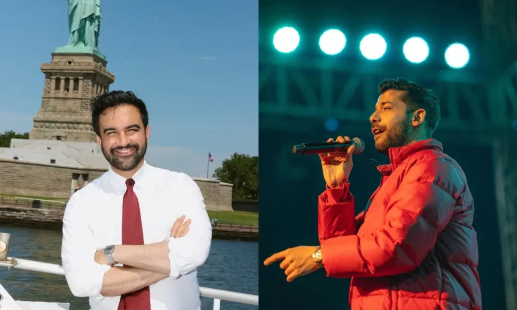 New York City Mayor Zohran Mamdani and Pakistani singer Shamoon Ismail, following the mayor's comments highlighting the artist in a Rolling Stone interview.