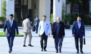 Deputy Prime Minister Ishaq Dar attends the World Artificial Intelligence Conference in Shanghai.