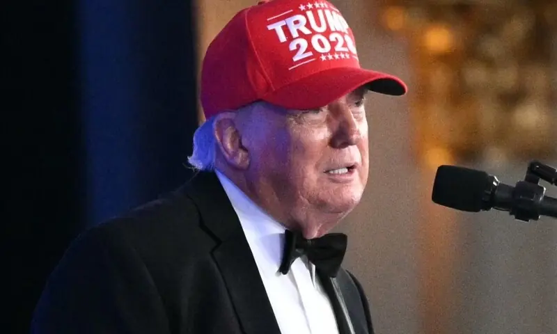 US President Donald Trump speaks as the European Union announces a major antitrust penalty against Google.