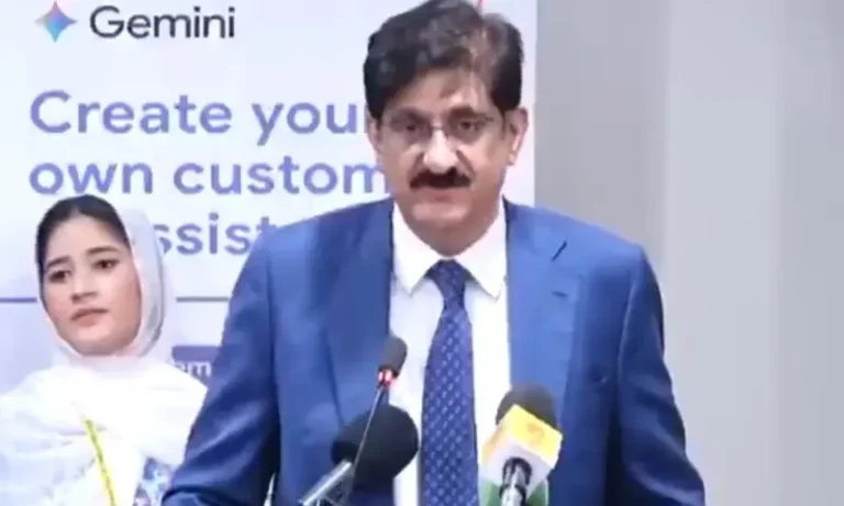 Sindh Chief Minister Murad Ali Shah inaugurates the Google Gemini for Education Corner at NED University in Karachi.