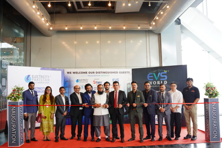 Humayun Khan inaugurates EVS World and Electricity Pakistan exhibition at Expo Centre Lahore.