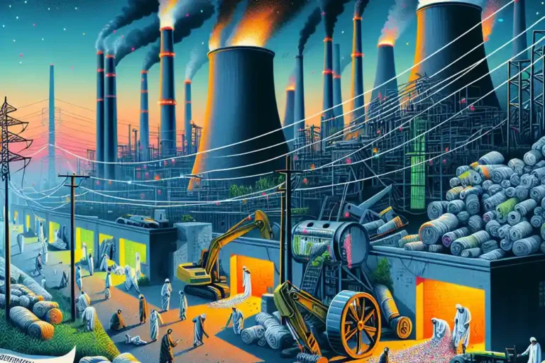 Industrial facilities in Pakistan representing the country's manufacturing sector and the implementation of long-term industrial policy reforms.