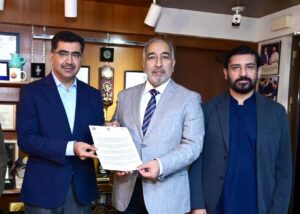 Dr. Danish Aman hosts a luncheon for Bahria University leadership and supporters to promote education and industry collaboration.