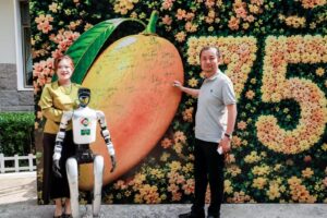 Visitors attend the Pakistan-China Silk Road Mango Festival 2026 at Pakistan House in Beijing, showcasing premium Pakistani mangoes.