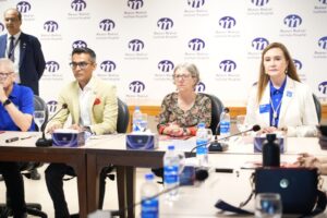 RI Director Jennifer Scott and members of the Rotary International delegation during their visit to MMIH on July 7, 2026.