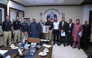IGP Javaid Alam Odho chairs a high-level meeting to establish the Sindh Police Sports Board at the IGP Office in Karachi.