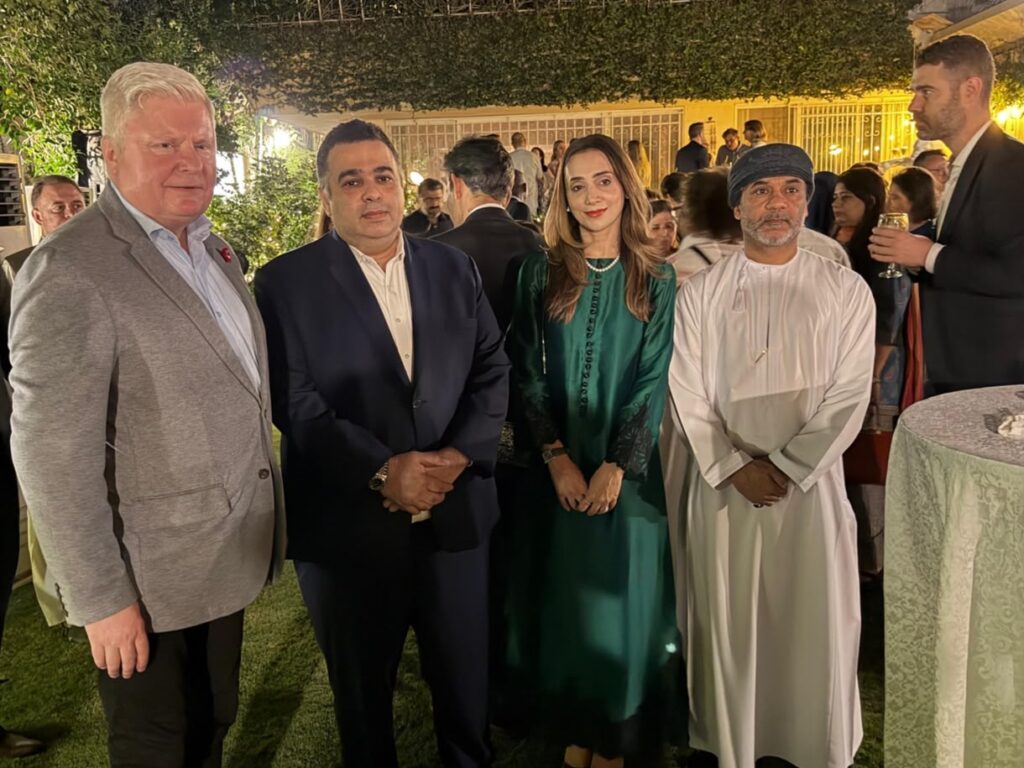State Minister Fahd Haroon attends a reception for UN humanitarian chief Tom Fletcher in Islamabad.