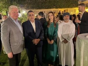 State Minister Fahd Haroon attends a reception for UN humanitarian chief Tom Fletcher in Islamabad.