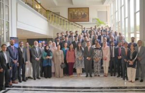 Business leaders participate in the Executive Programme on Carbon Finance for CEOs in Karachi to discuss climate finance and sustainable investment.