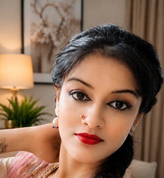 Pakistani actress Sahar Ghazal during a promotional appearance for her upcoming Punjabi stage play.