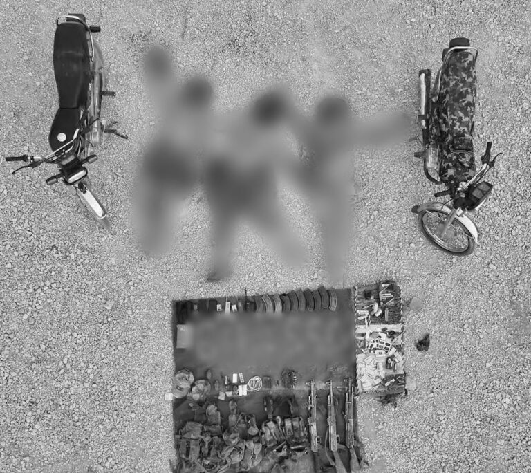 Pakistani security personnel during a counter-terrorism operation in Balochistan.