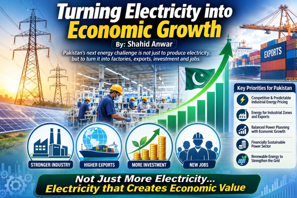Electricity transmission infrastructure representing Pakistan's evolving energy and industrial development strategy.