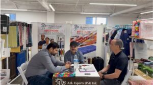 Pakistani exhibitors display textile and home textile products at Texworld, Apparel Sourcing and Home Textile Sourcing Los Angeles 2026.