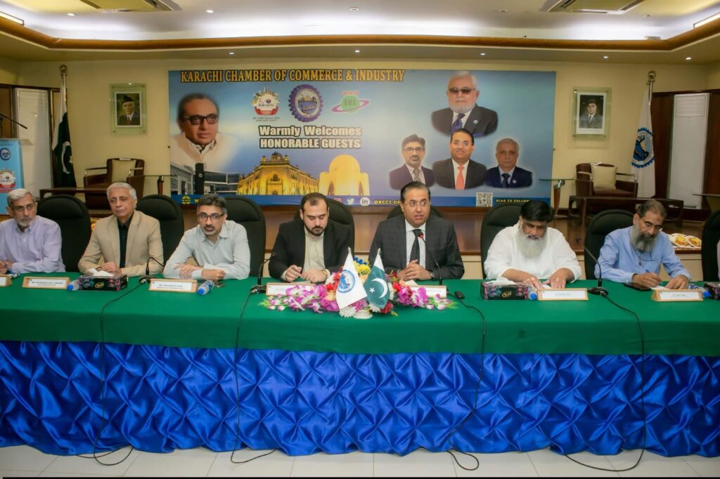 PASPIDA delegation and KCCI officials hold a meeting on business and automobile spare parts sector issues in Karachi.