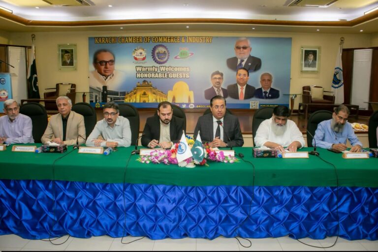 PASPIDA delegation and KCCI officials hold a meeting on business and automobile spare parts sector issues in Karachi.