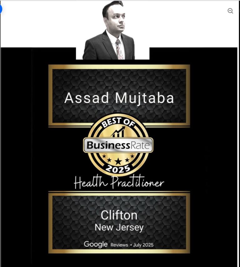 Healthcare professional Assad Mujtaba during his campaign for Clifton City Council 2026, highlighting community service and healthcare leadership.