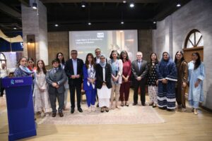 Standard Chartered Pakistan employees attend a Legal Aid Society session on women’s rights, legal protections, and access to justice.