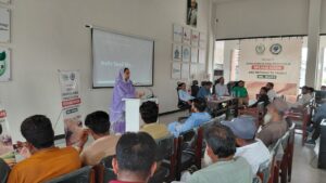 Farmers, exporters and agricultural experts attend a TDAP seminar on maize and sesame seed exports in Sahiwal.