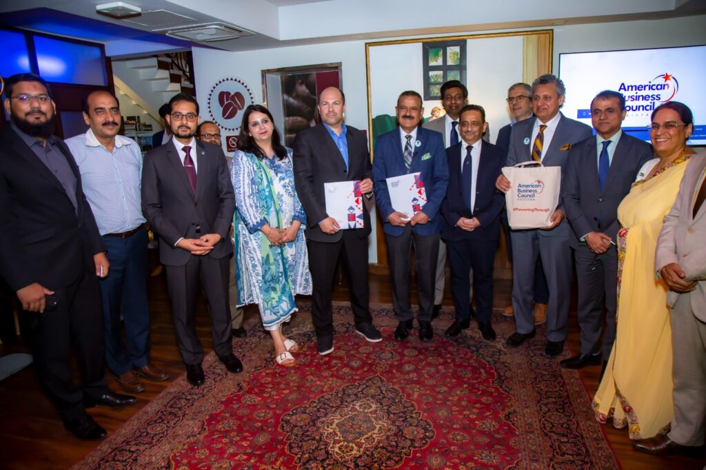 Members of the U.S. congressional delegation and ABC officials meet in Karachi to discuss trade and investment.