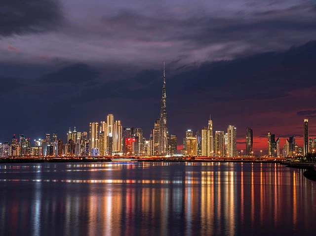 Dubai skyline showcasing the city's expanding economy after GDP reached Dh232 billion in the first quarter of 2026.