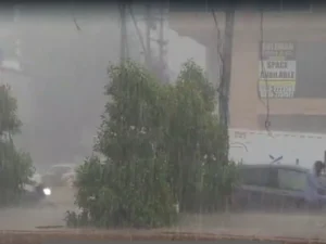 Storm clouds over Islamabad during a Pakistan Weather alert issued by the Meteorological Department.