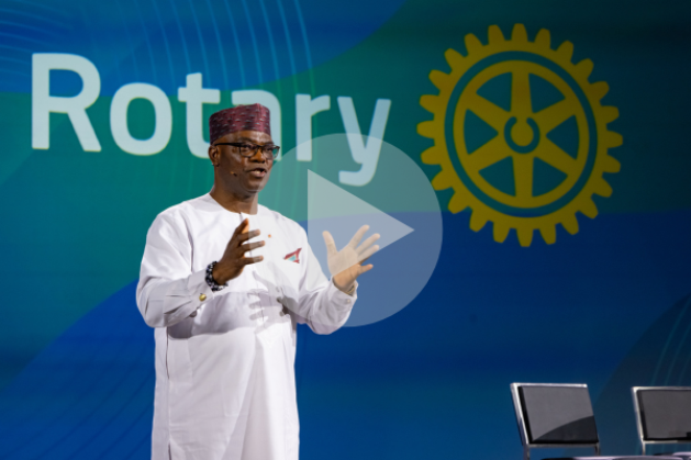 Rotary volunteers participating in community service initiatives inspired by the "Create Lasting Impact" theme.