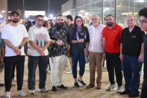 Rotary leaders attend the padel Marka-e-Haq Inter-Club Tournament in Karachi