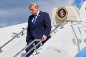 US President Donald Trump discussing renewed negotiations with Iran following the suspension of planned military strikes.