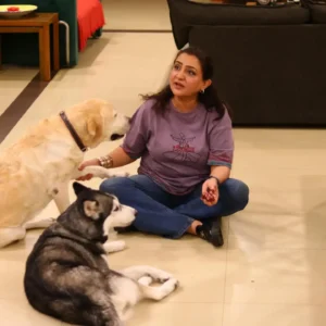 Nadia Afgan speaking about animal rights and stray dog culling in Pakistan