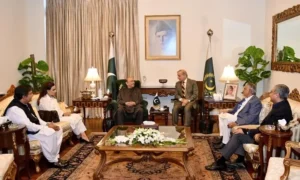 Shehbaz Sharif and Asif Ali Zardari discuss Pakistan Saudi Turkiye defence pact in Islamabad.