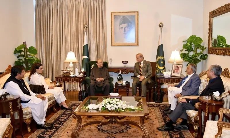 Shehbaz Sharif and Asif Ali Zardari discuss Pakistan Saudi Turkiye defence pact in Islamabad.